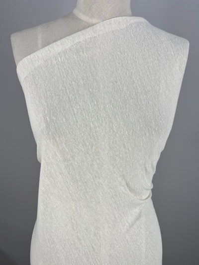 Linen Jersey - Ivory - 145cm