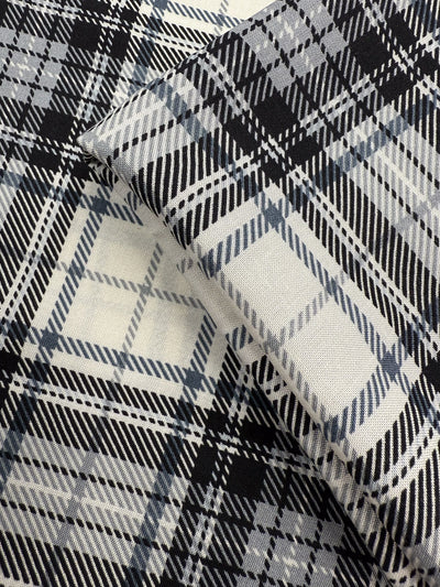 Mercerised Viscose - Mono Plaid - 148cm