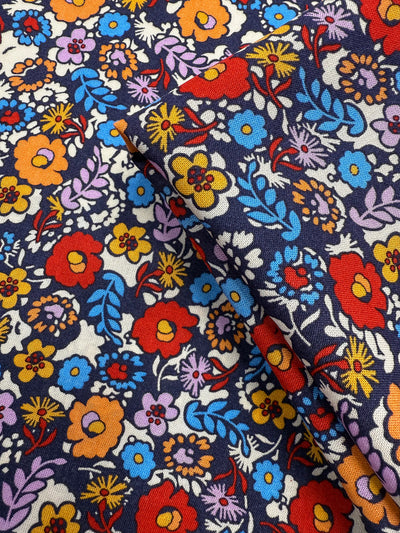 Mercerised Viscose - Retro Meadow - 148cm