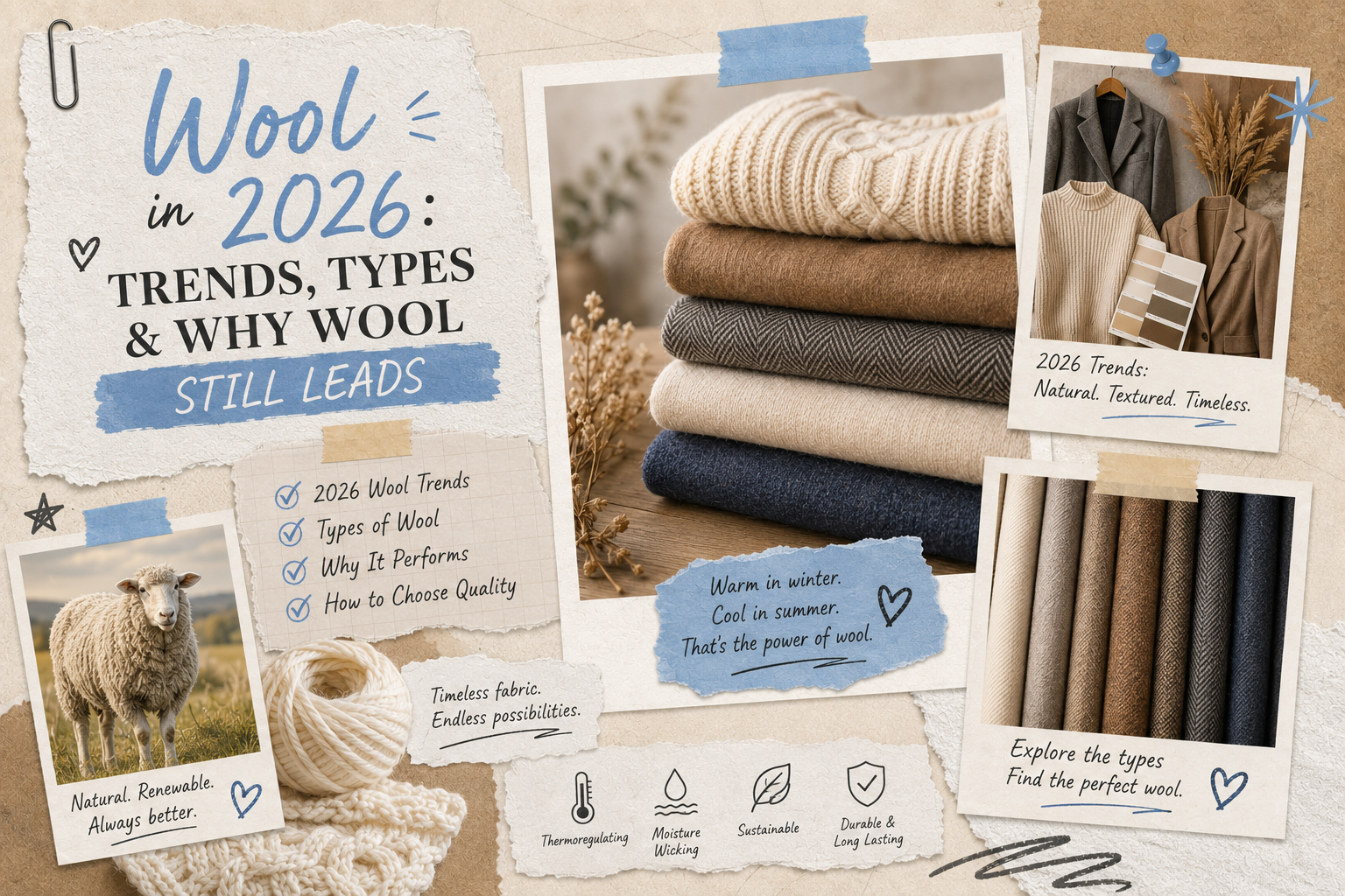 Wool in 2026: Trends, Types and Why Wool Still Leads