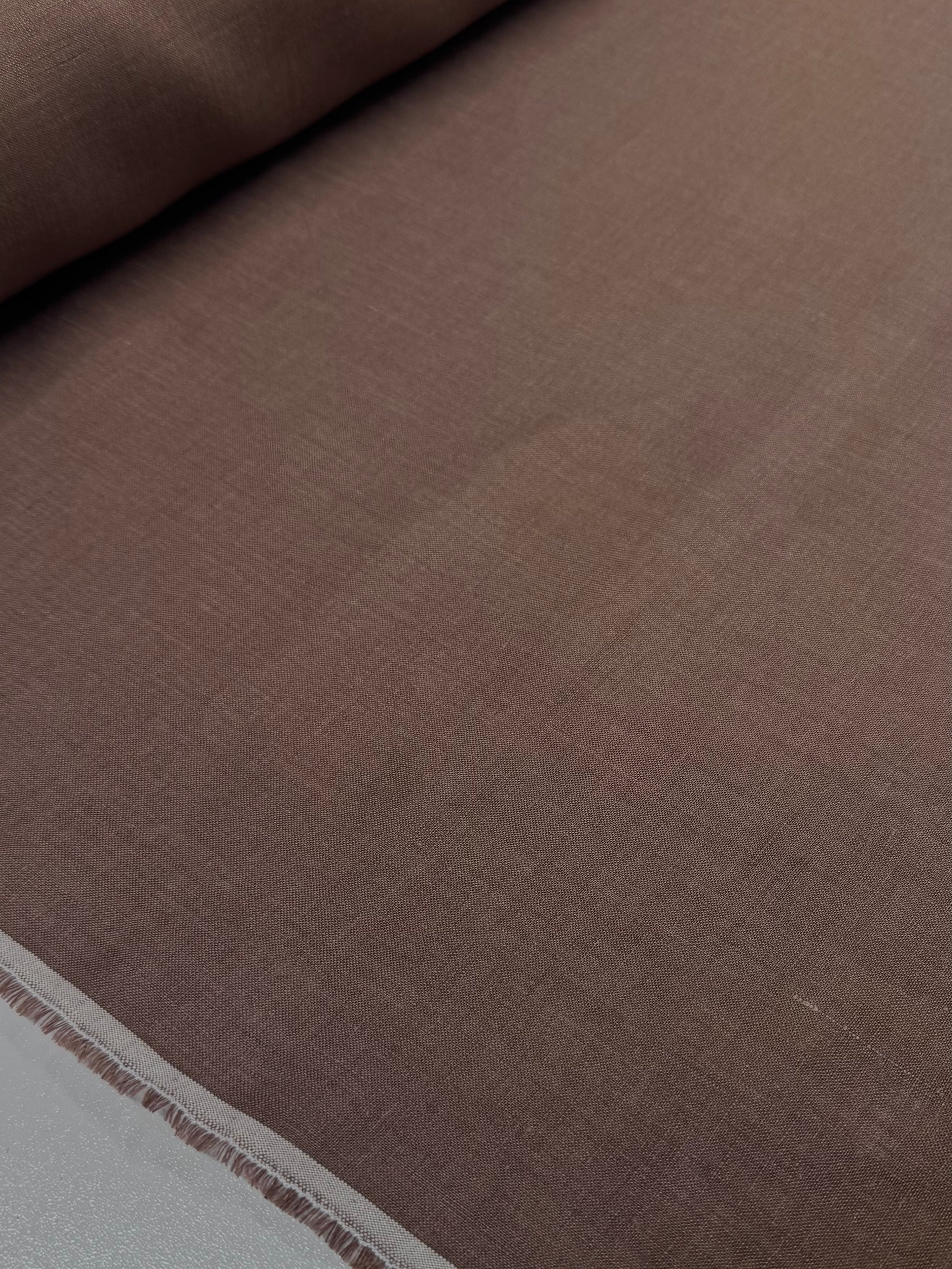 100% Pure Linen  - Mocha Latte - 145cm