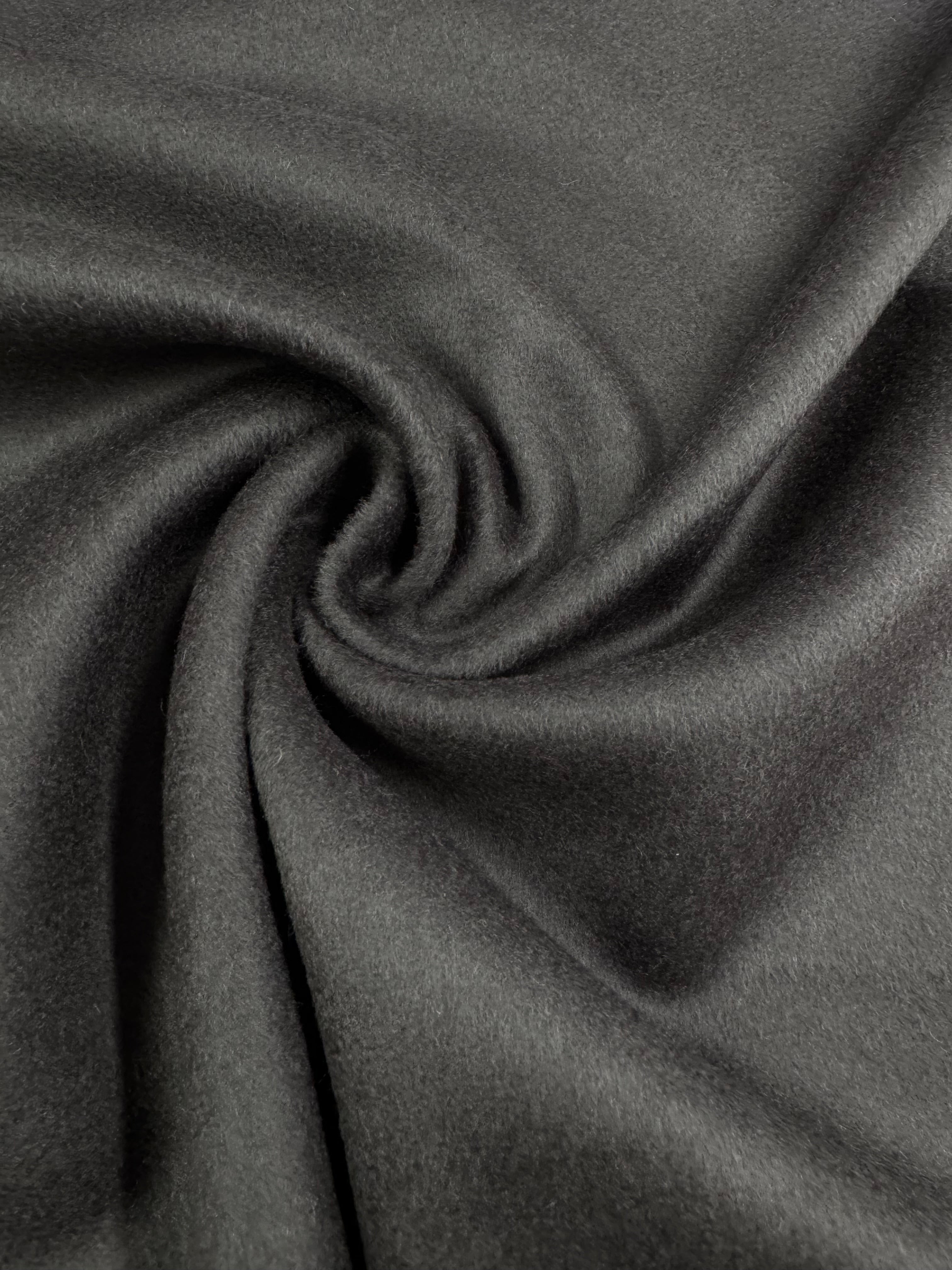 Wool Cashmere - Charcoal - 146cm