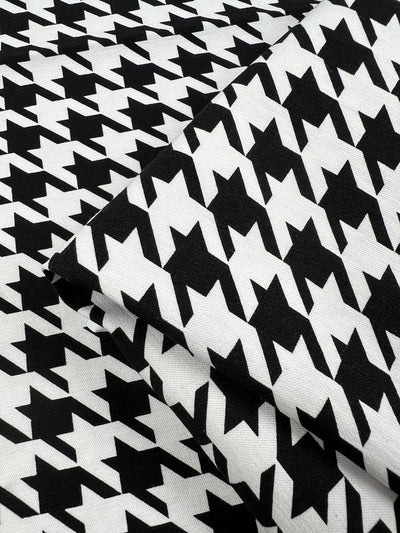 Printed Bengaline - Grande Houndstooth - 150cm