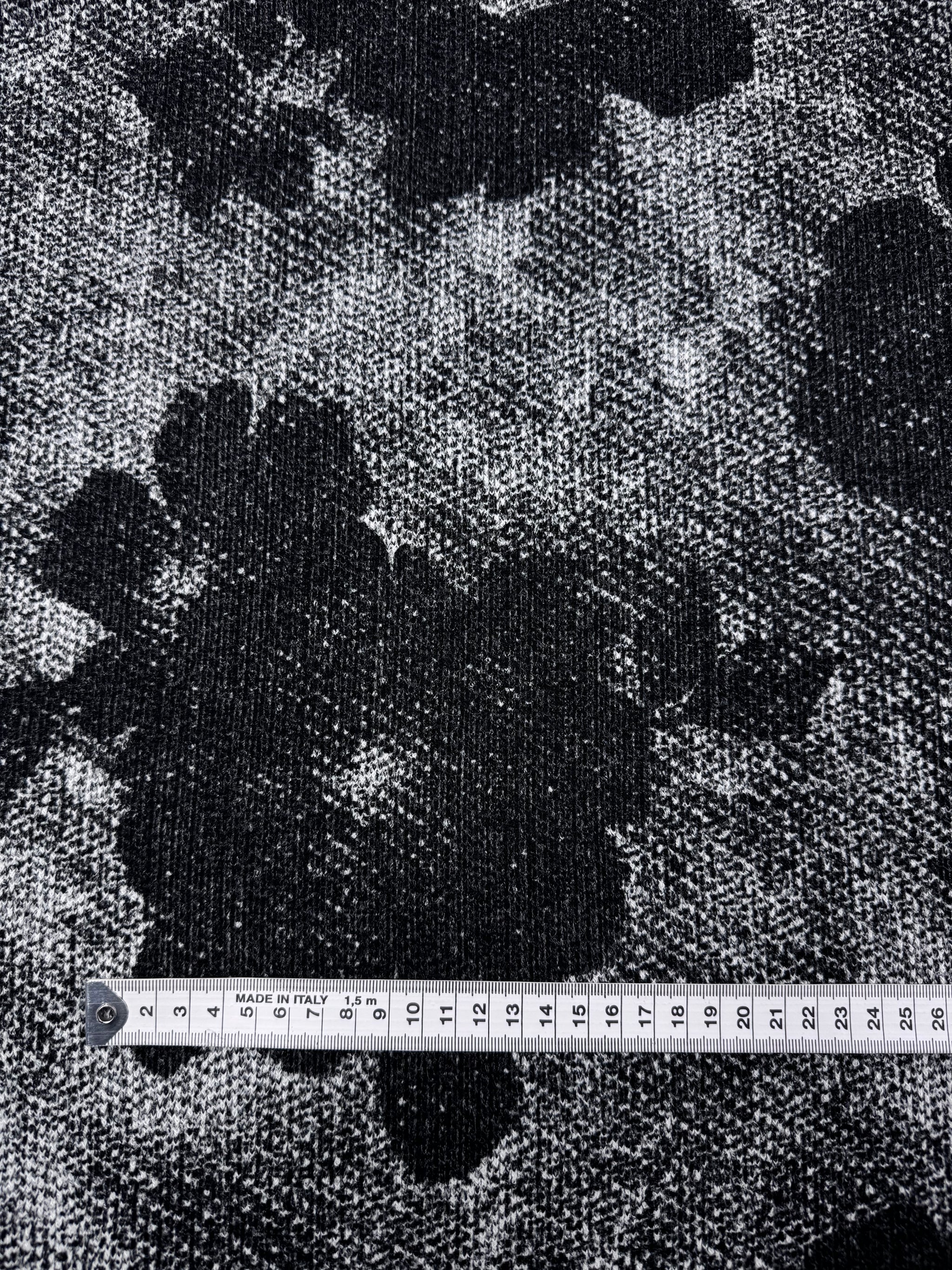 Calendar Knit - Noir Flora - 150cm