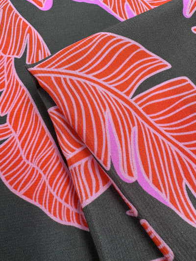 Mercerised Viscose  - Neon Palms - 145cm