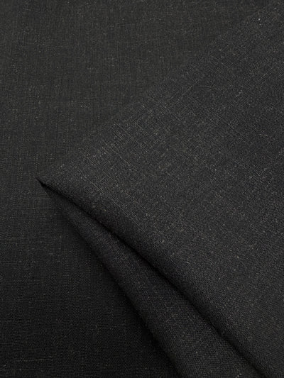 Linen Bland  - Pirate Black - 132cm
