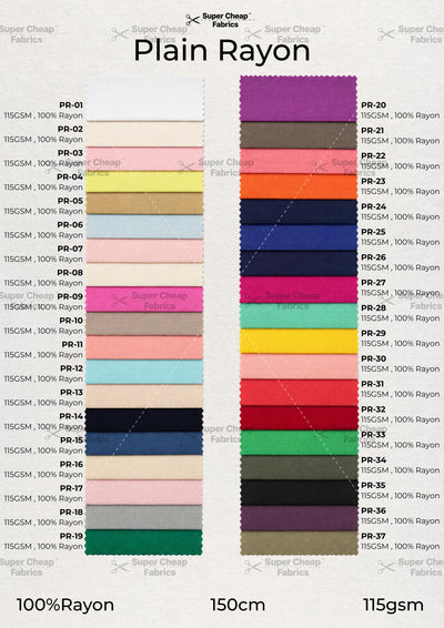 Plain Rayon Collection