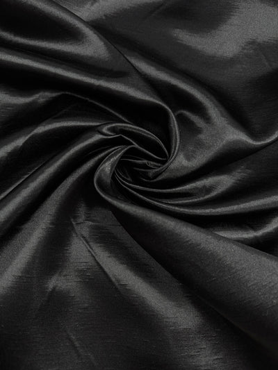 Shantung Satin - Black - 150cm