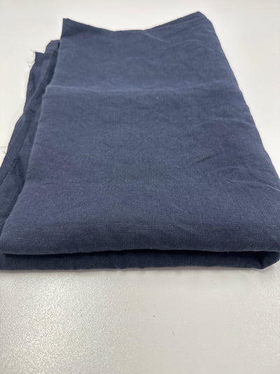 REMNANT - Pure Linen  Navy- 95cm