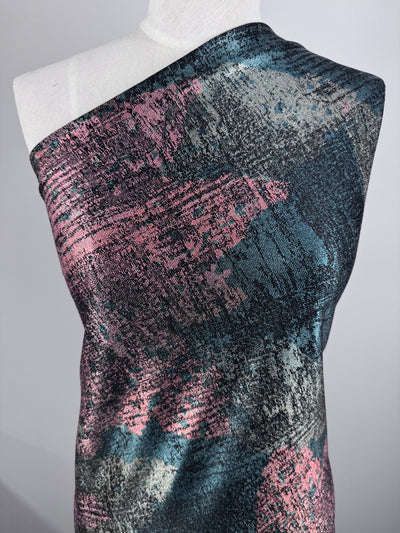 Metallic Knit Jersey - Molten Alloy - 140cm