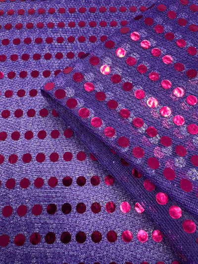 Sequin - Purple & Hot Pink - 112cm