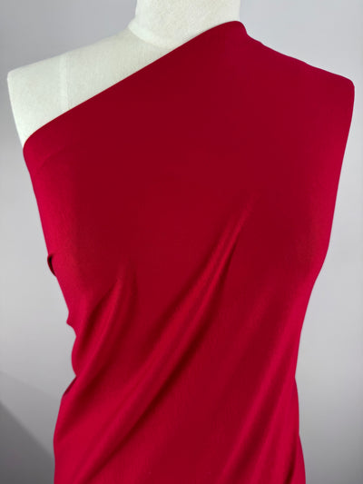 Cotton Lycra - Deep Red  - 142cm