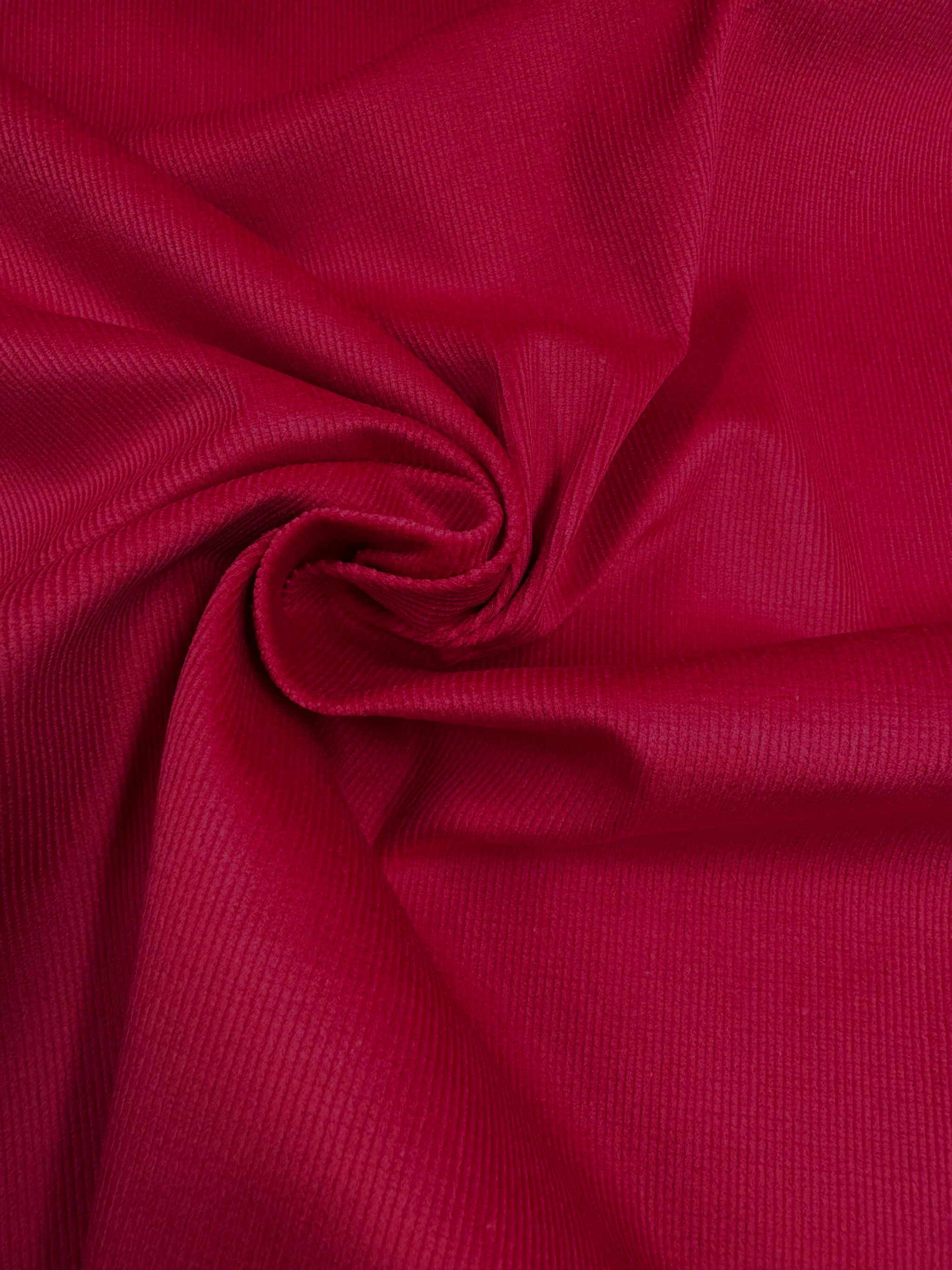 Micro Wale Corduroy - Red - 143cm