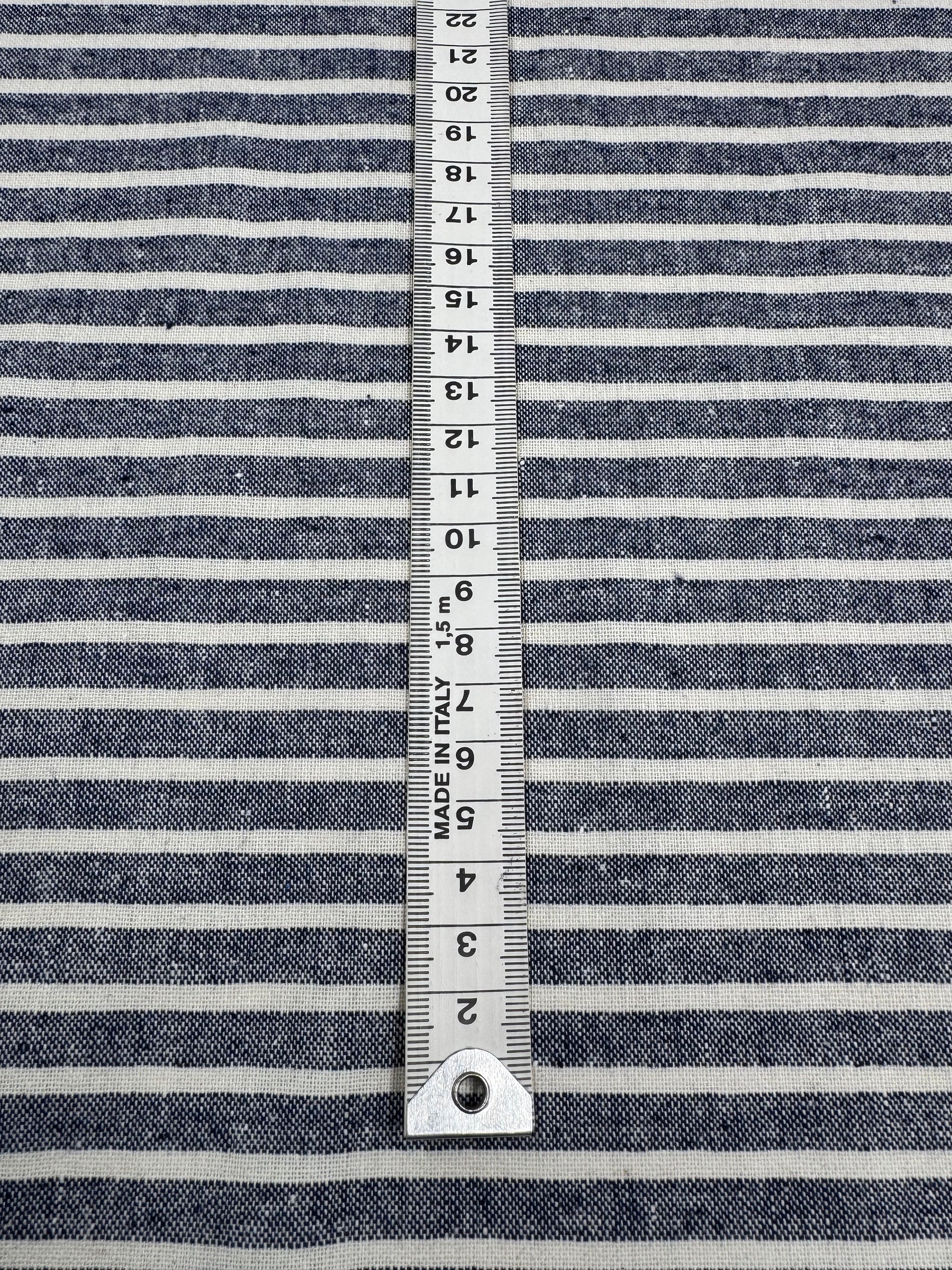 Linen Blend Stripes - Sailor - 140cm