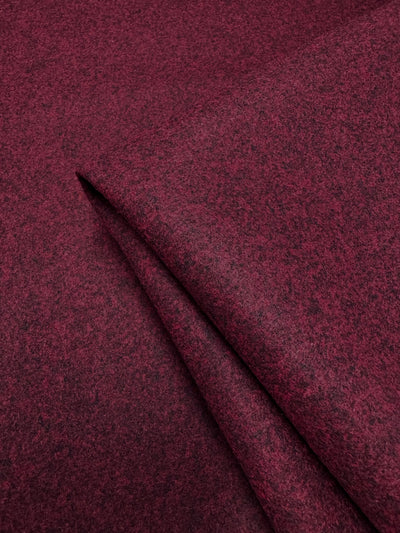 Wool Cashmere - Burgundy Marle - 150cm