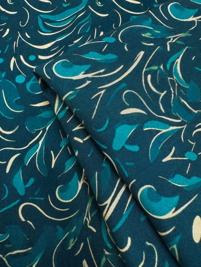 Silkyfall rayon - Emerald Flourish - 150cm