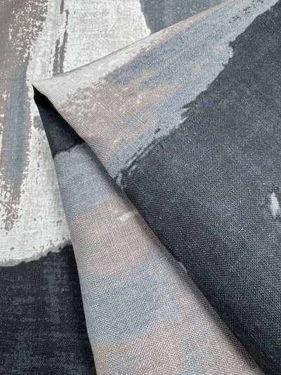 100% Pure Linen  - Stone Ink - 135Cm