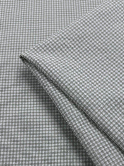 Linen Blend - Mini Elm & White  - 150cm