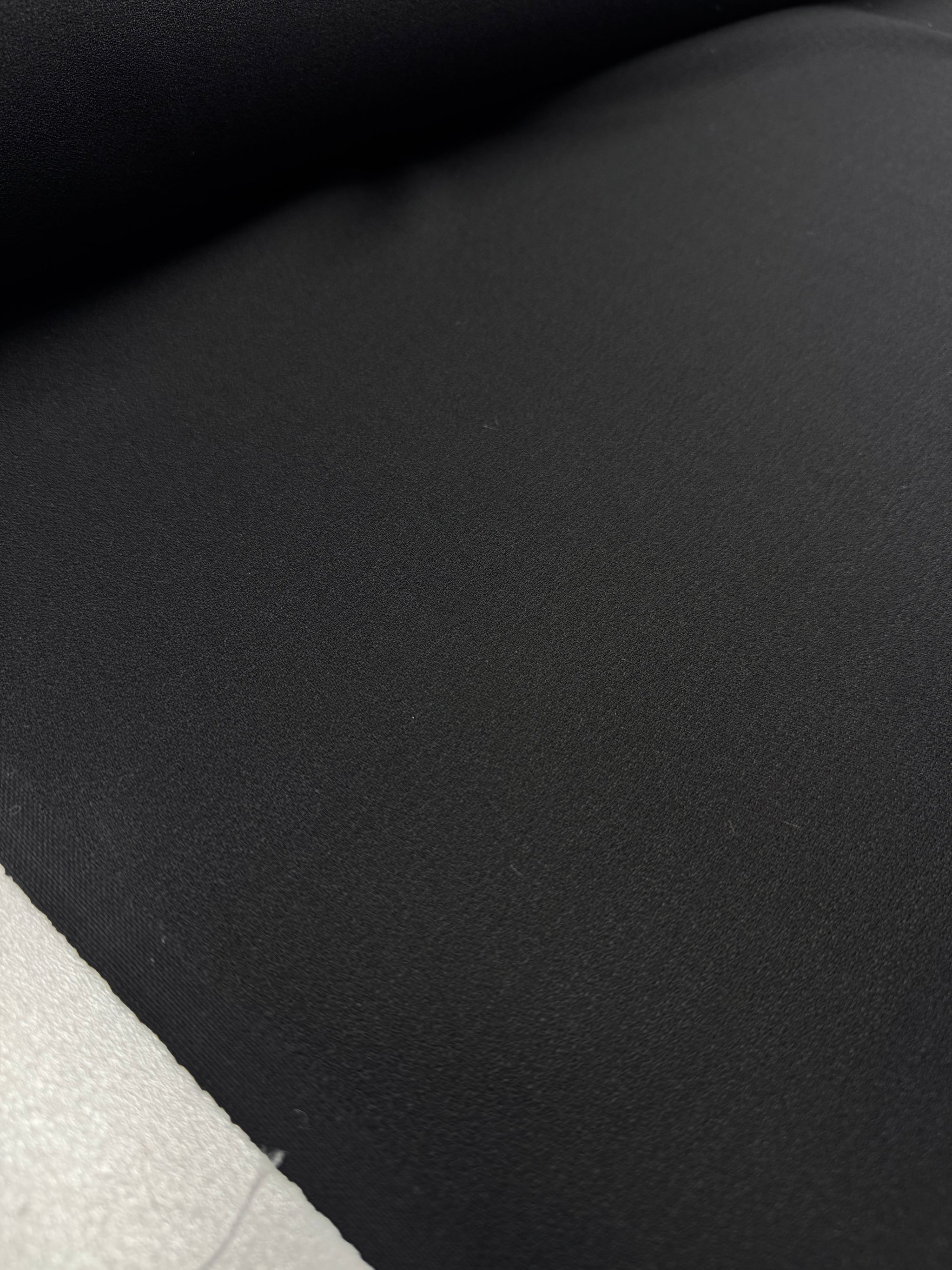 Wool Suiting Crepe - Black - 154cm