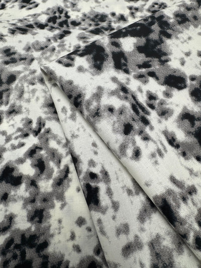Cotton Sateen - Mono Splash - 142cm