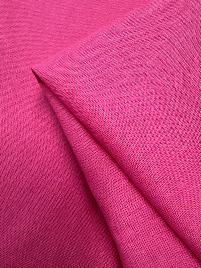 Linen Blend - Shocking Pink - 140cm