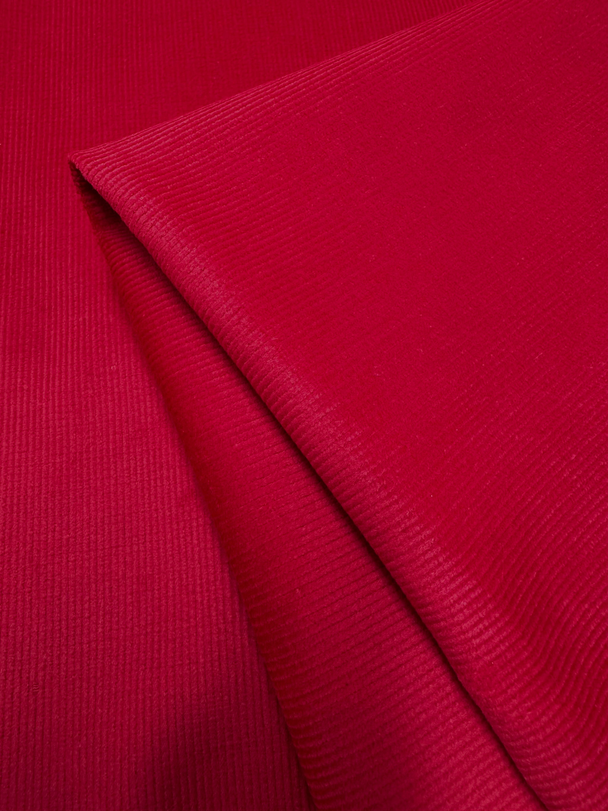 Micro Wale Corduroy - Red - 143cm