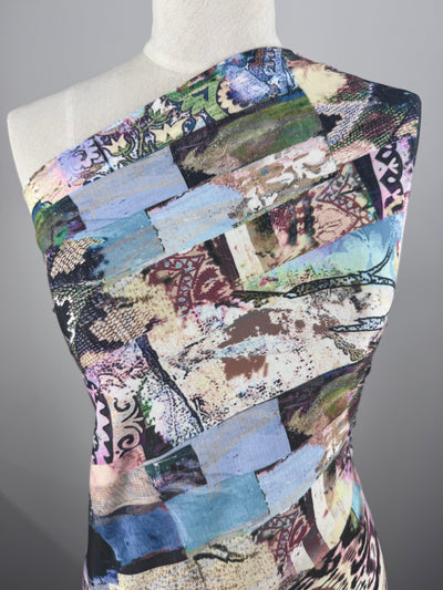 Designer Printed Lycra - Patchwork Muse - 150cm