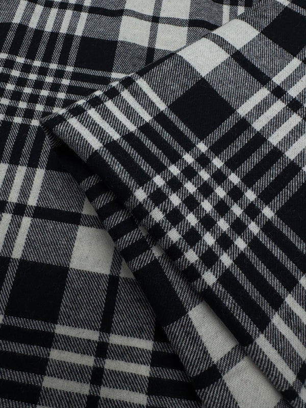 Flannel Plaid - Mono Check - 145cm