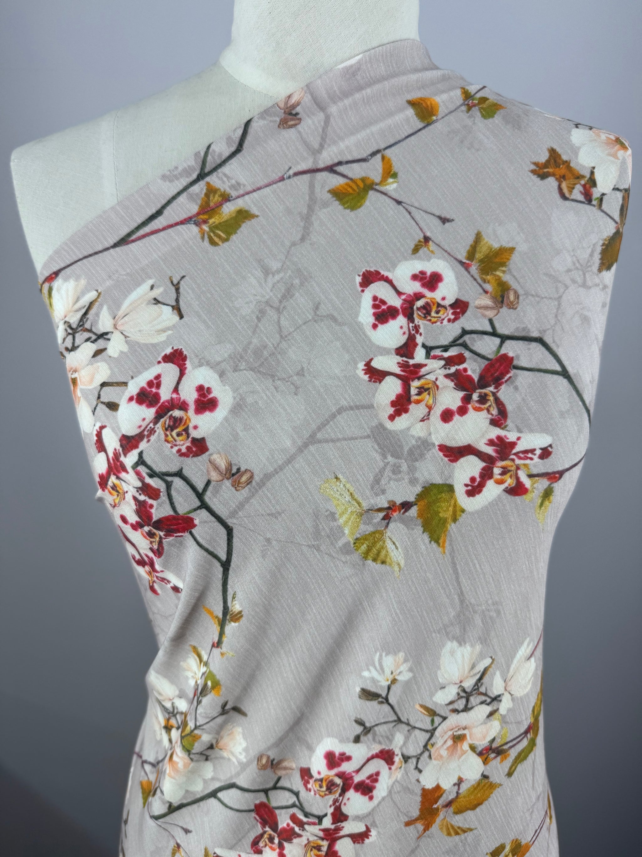 Designer Printed Lycra -  Blush Orchid - 148cm