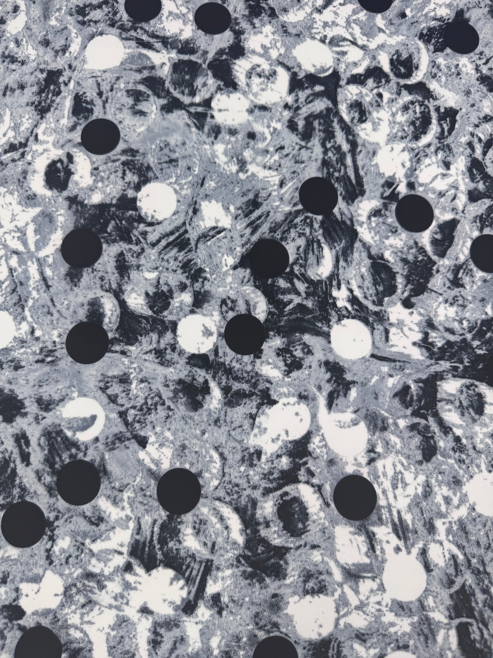 Designer Printed Lycra - Stone Dots - 150cm