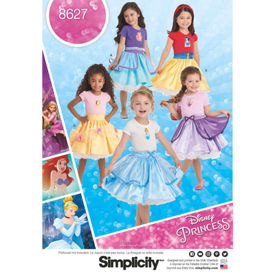 Pattern - Simplicity - S8627 - Disney Character Princess Skirts