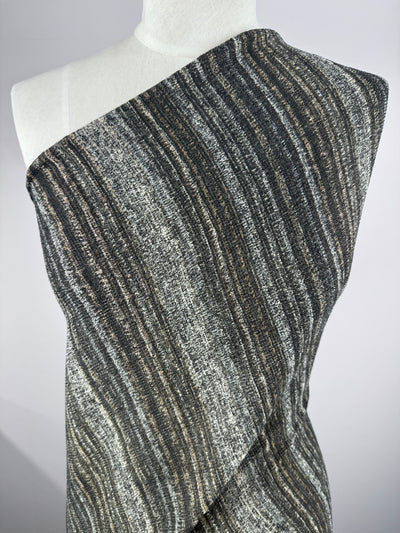 Textured Knit -  Ash Melange - 150cm
