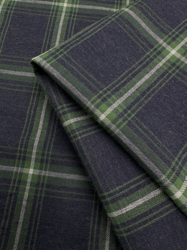 Flannel Plaid - Hunter Plaid - 145cm