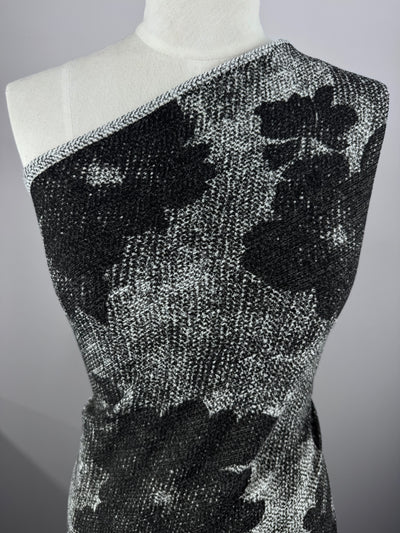 Calendar Knit - Noir Flora - 150cm