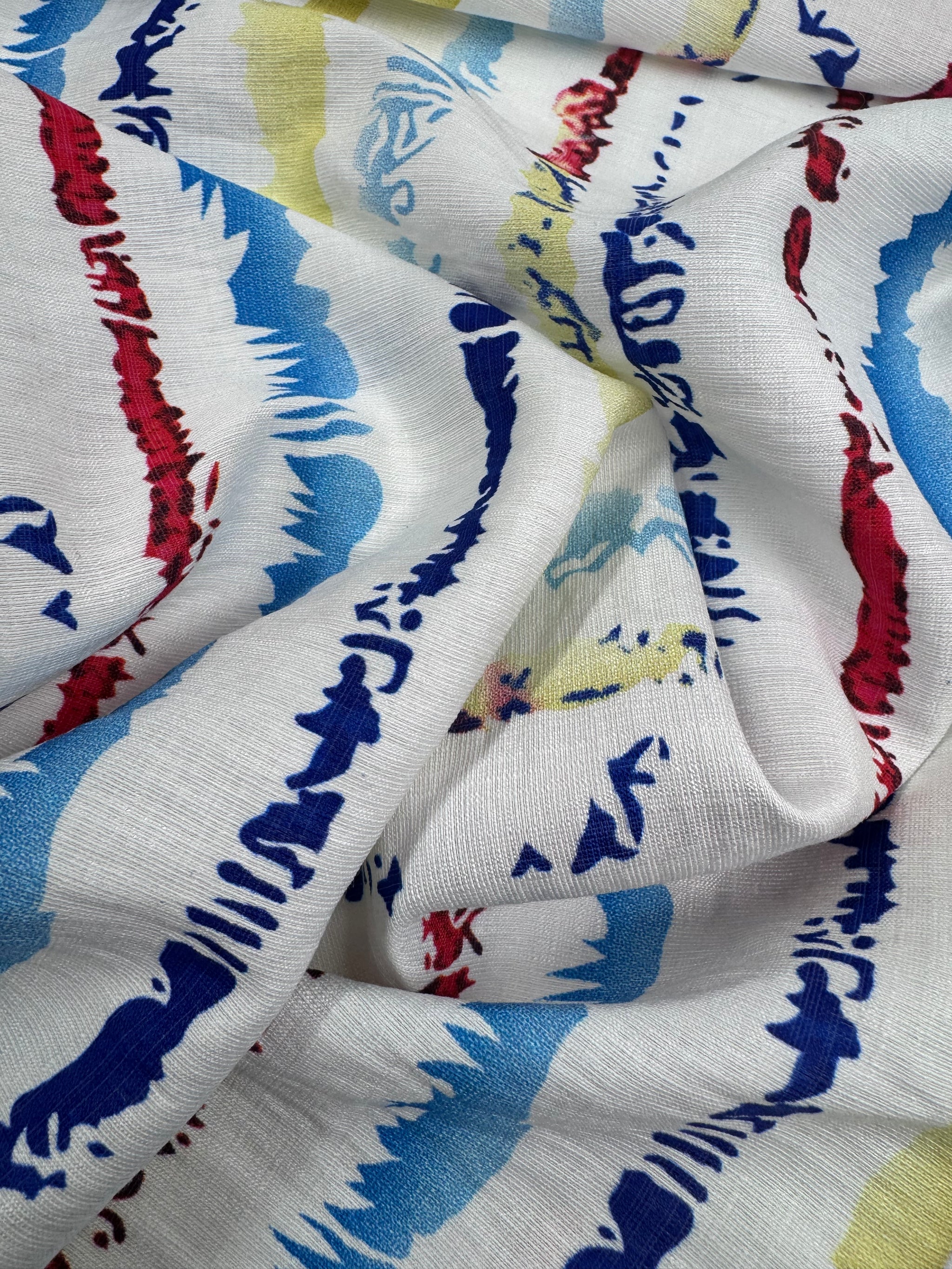 Linen Blend - Riviera stripe - 152cm