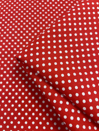 Cotton Dots Mini - Red - 112cm