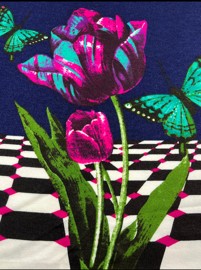 Textured Knit - Butterfly - Panel - 85x170cm