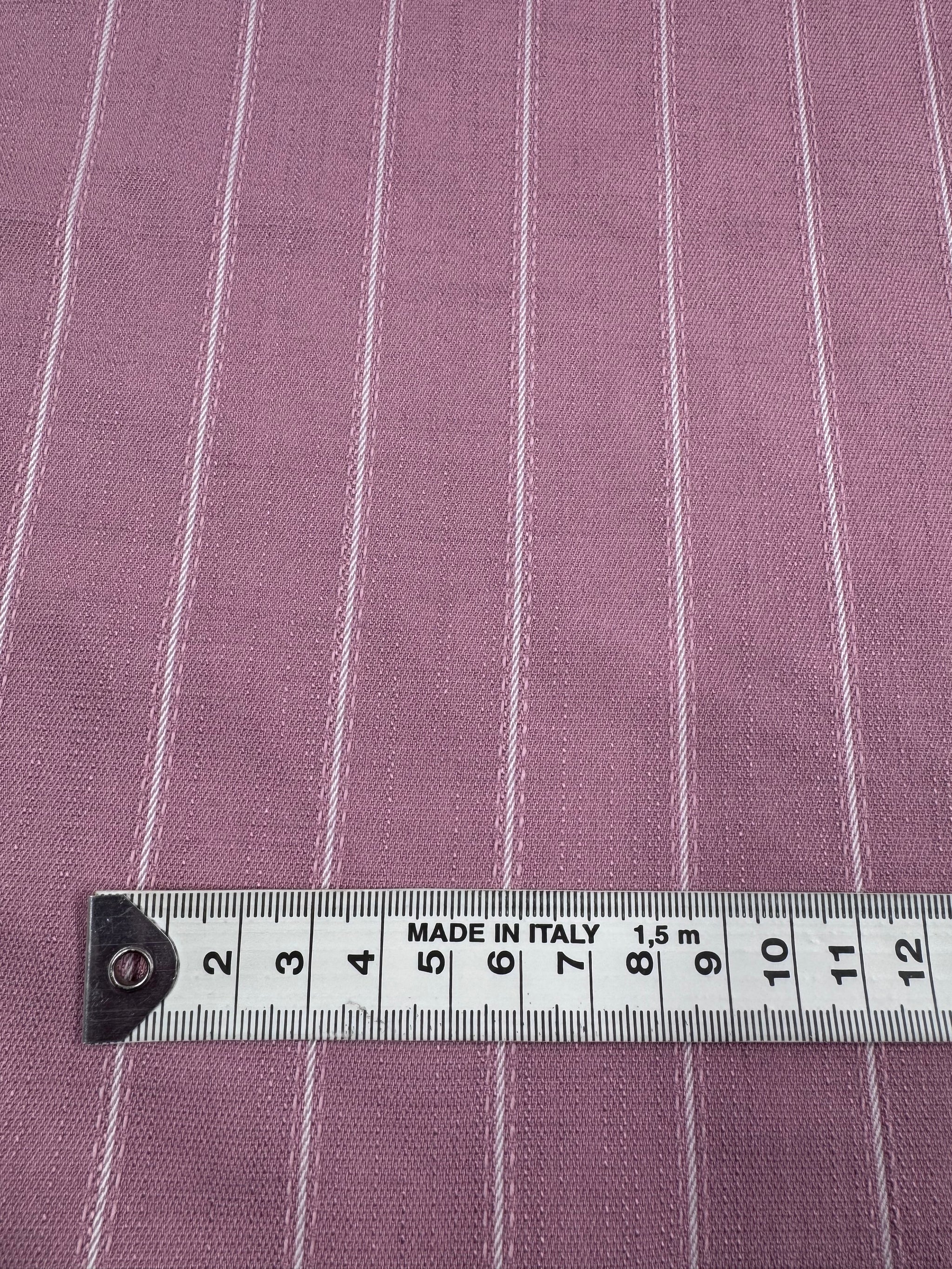 Crepe Suiting - Dusk Pinstripe - 145cm