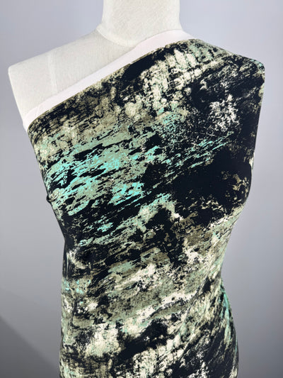 Scuba Knit - Mint Storm - 154cm