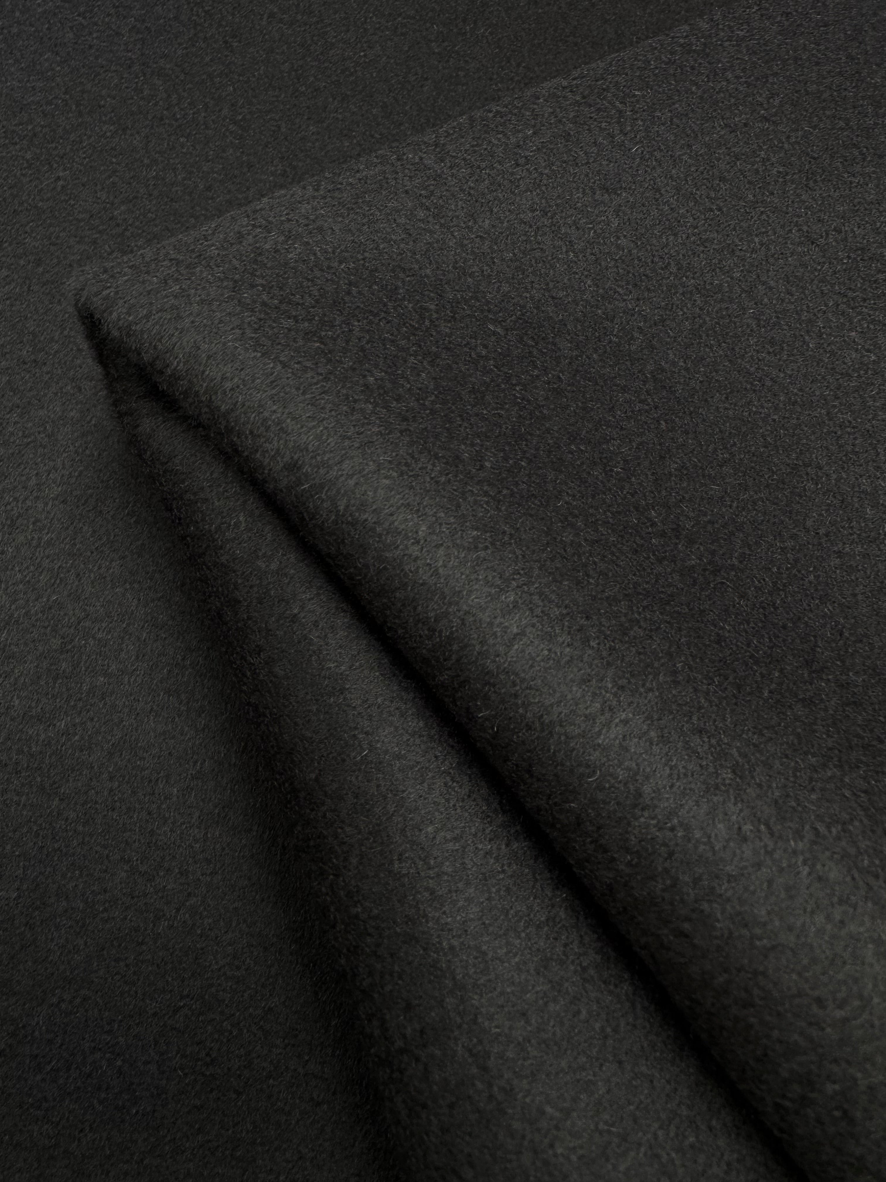 Wool Cashmere - Charcoal - 146cm