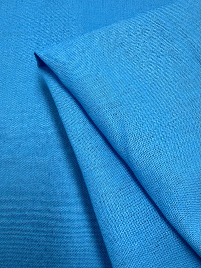 Linen Blend - Cyan Blue - 140cm