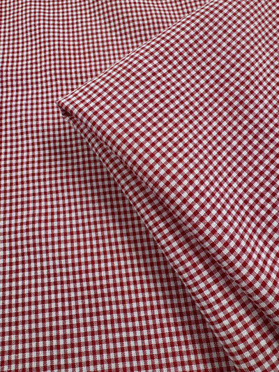 Linen Blend - Mini Red & White  - 145cm