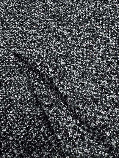 Boucle Knit - black Grey - 150cm