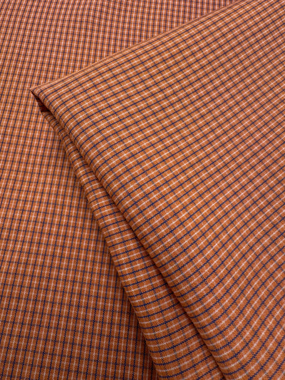 Poplin Merlot Check - 146cm