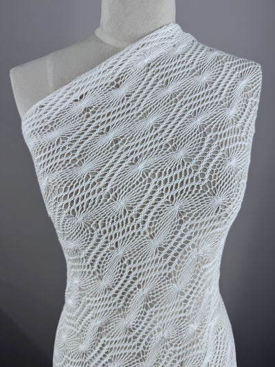Designer Lace - White - 120cm