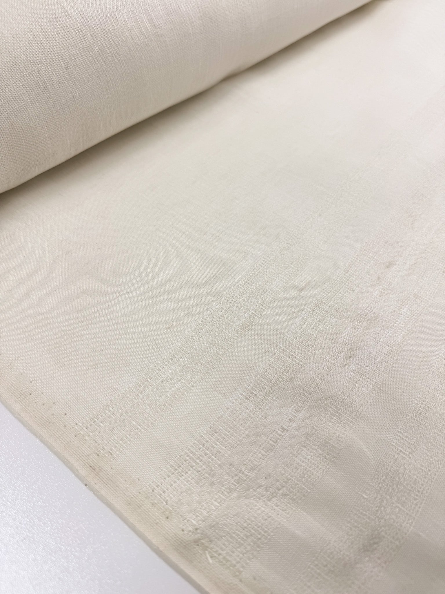 100% Pure Linen Flax - Cream - 152cm