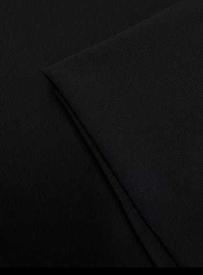 Plain Rayon - Black - 145cm