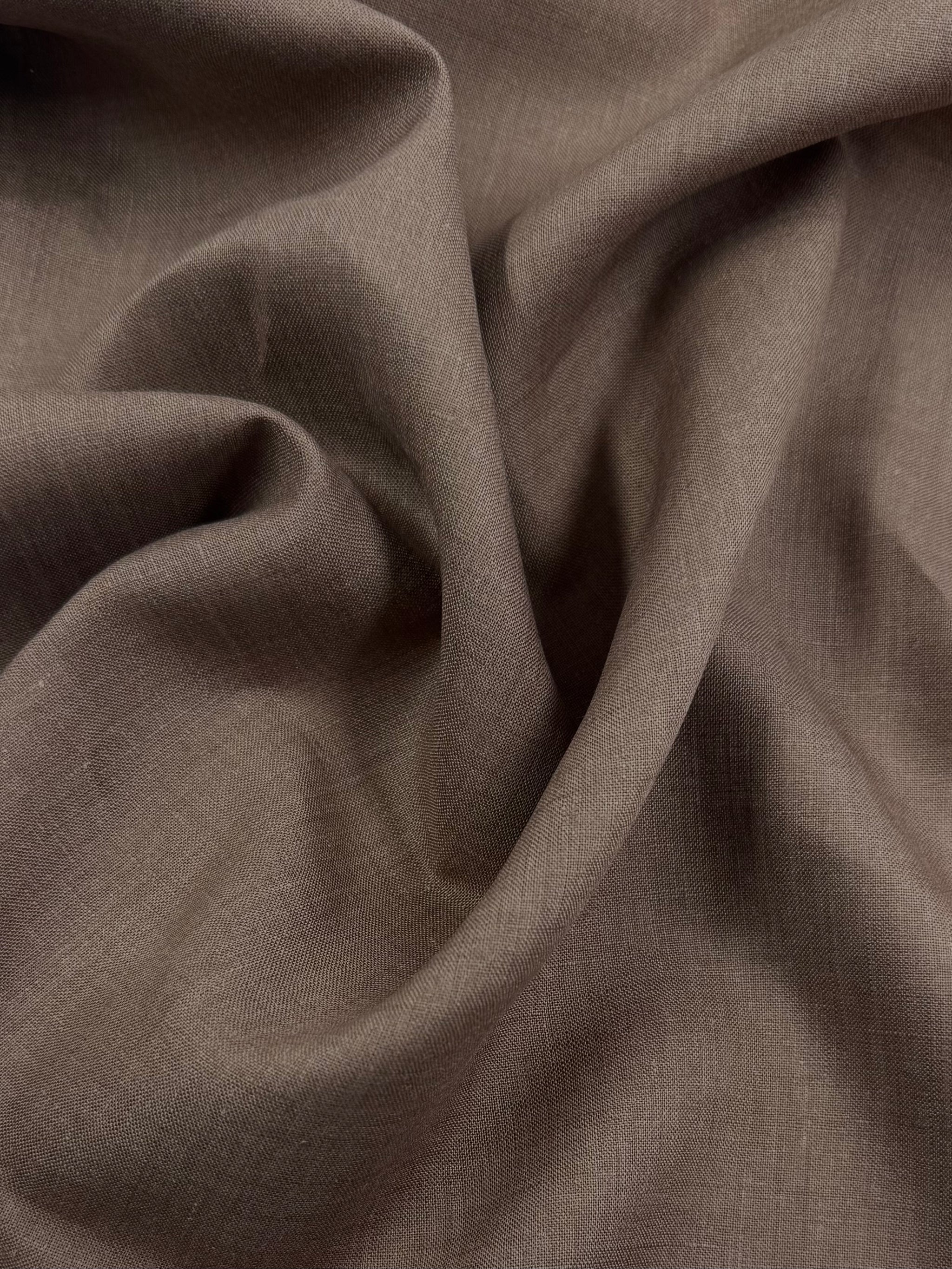 100% Pure Linen  - Mocha Latte - 145cm
