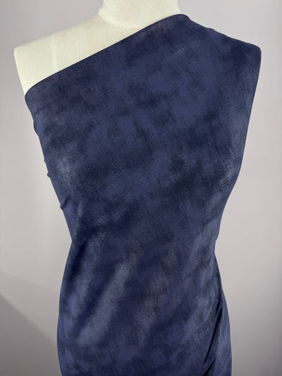 Printed Lycra - Navy - 150cm