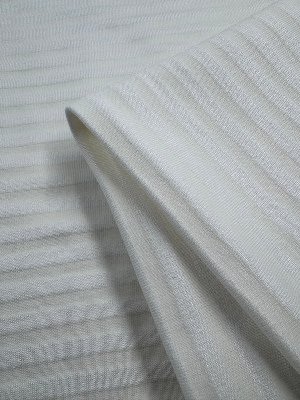 Unbrushed Fleece - Ripple Ivory - 158cm